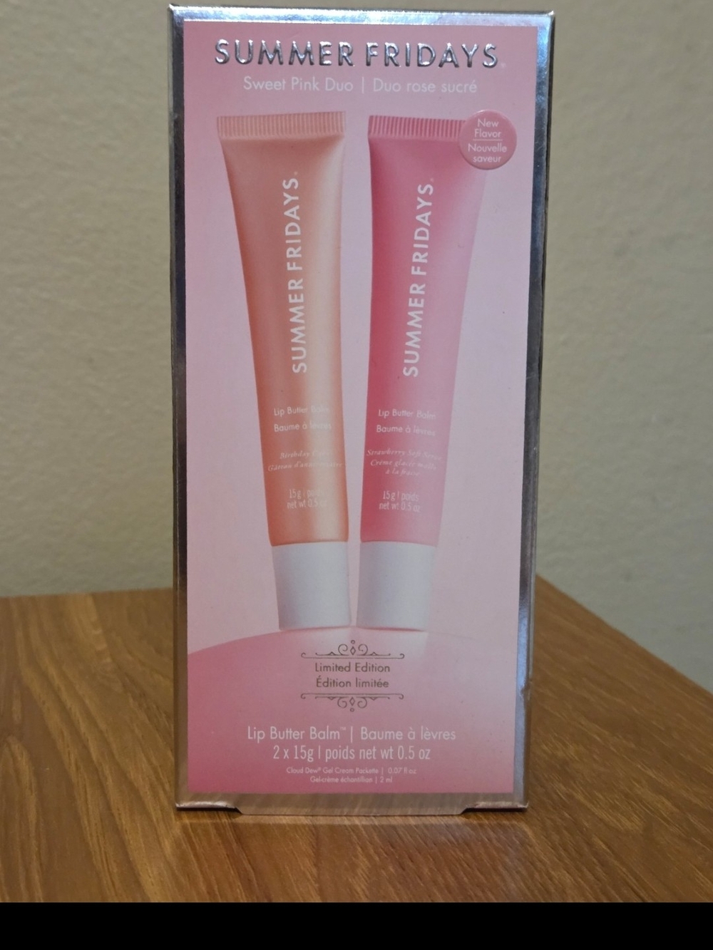 Summer Fridays Sweet Pink Duo Lip Butter Balm - NEW IN BOX
